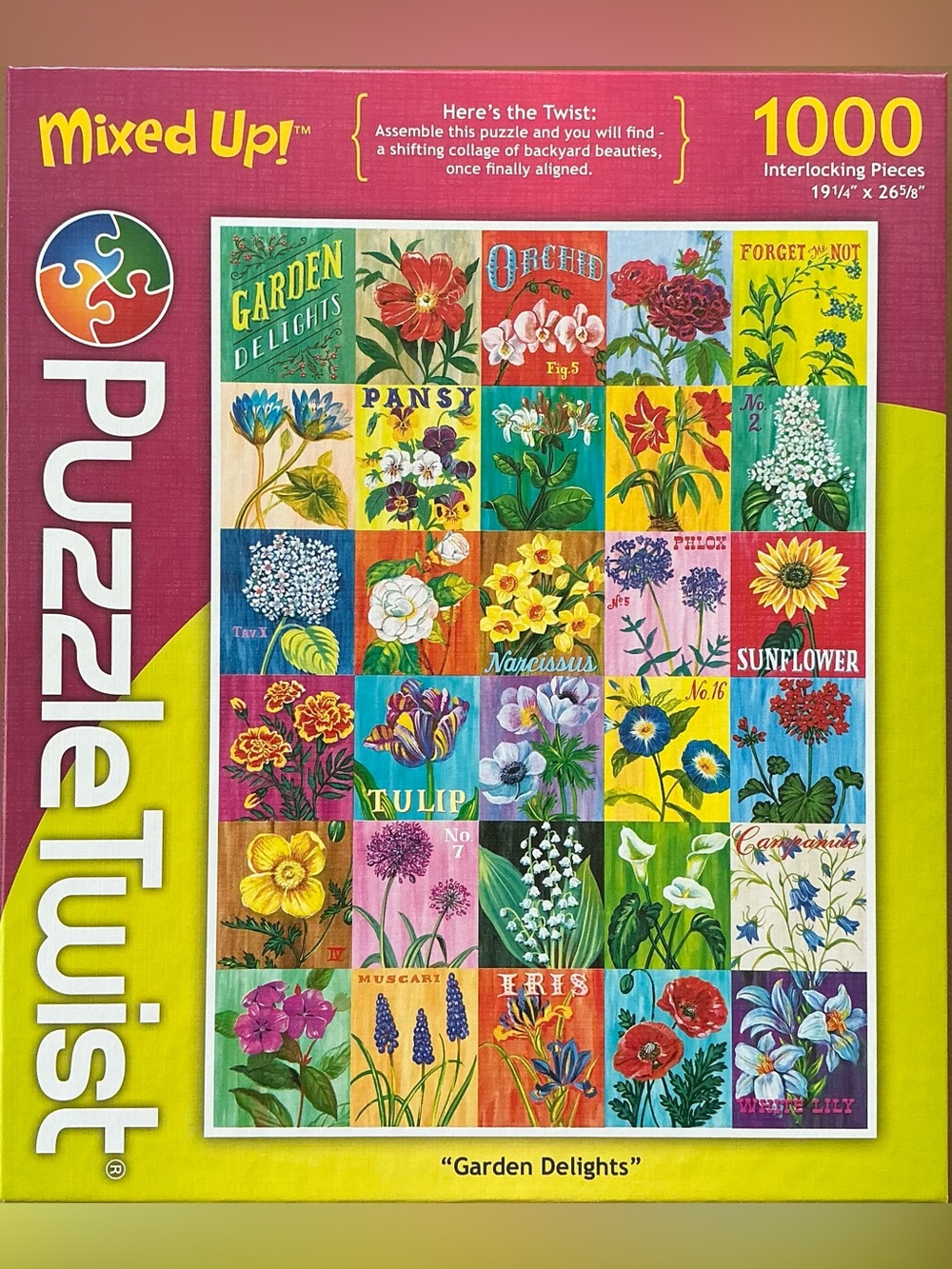 Puzzle Twist Mixed Up! “Garden Delights” 1000 piece puzzle